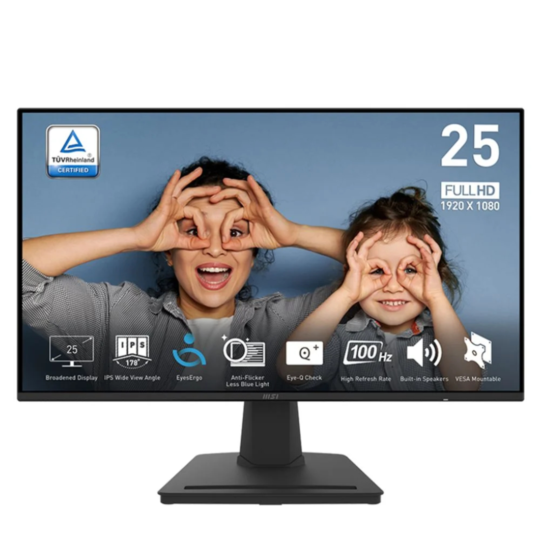 MONITEUR MSI PRO MP252 SERIES 100HZ IPS 25 POUCE BLACK FHD